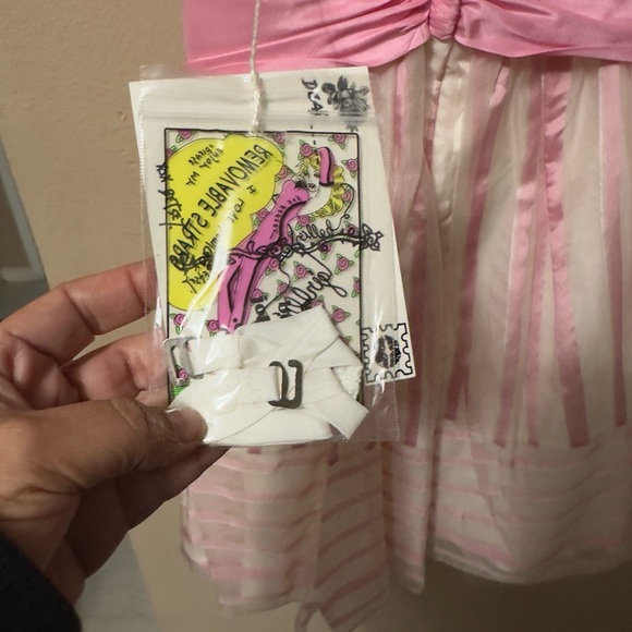 Betsey Johnson hPink and White Dress. - Picture 8 of 11